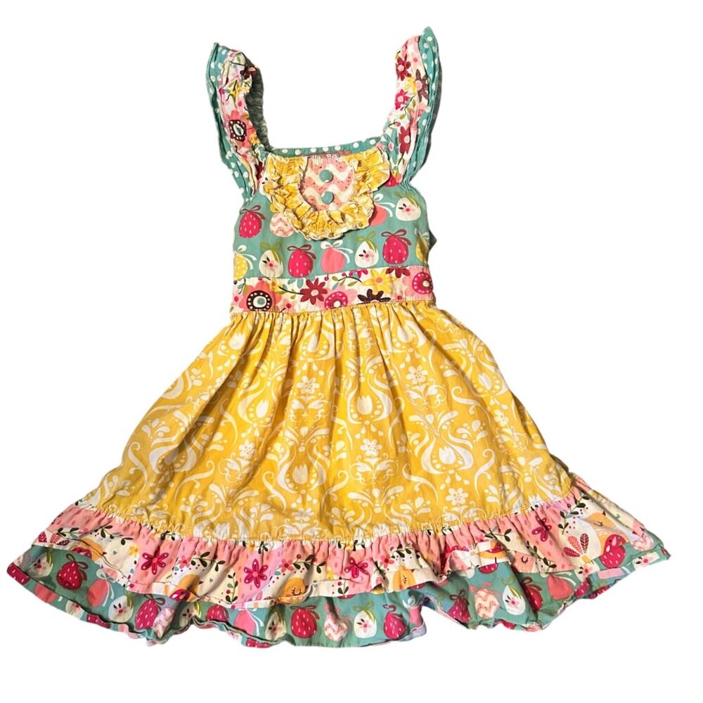 Jelly The Pug Novelty Sweet Peep  Duckie Flutter Sleeve Dress 6